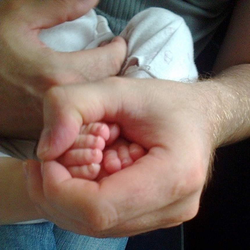 Füße in meiner Hand